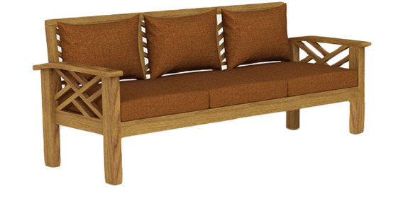 Hamilton Sofa Set in Natural Teak Finish